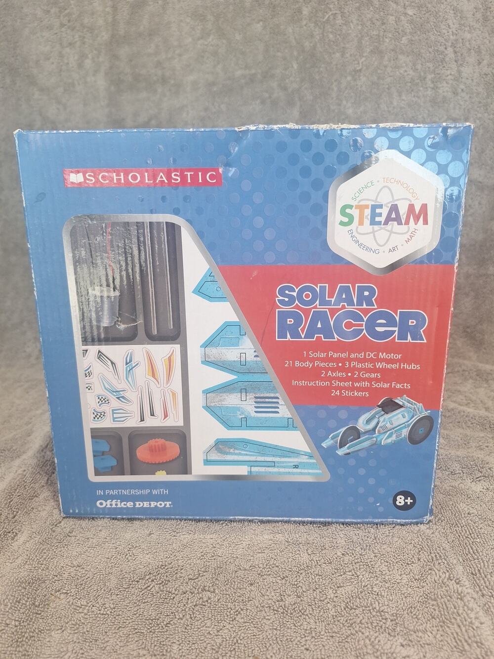 Scholastic Solar Racer STEAM Kit Sealed Build Your Own Car 8+ - Unplayed With